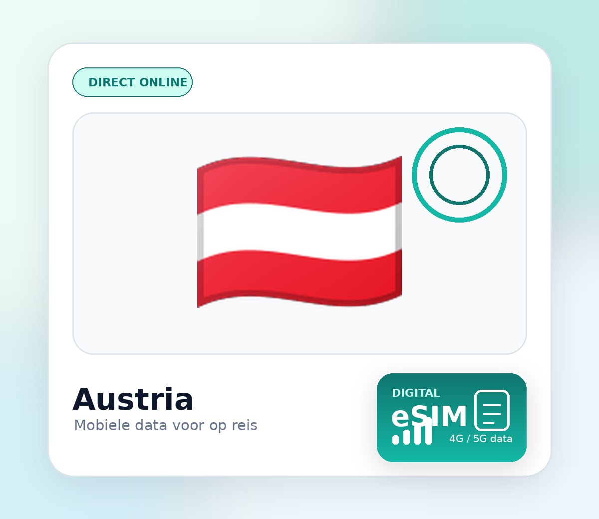 Oostenrijk eSIM – mobiel internet op reis