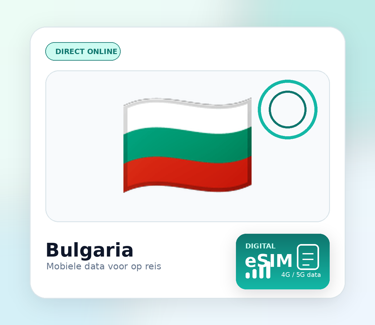 Bulgarije eSIM – mobiel internet op reis