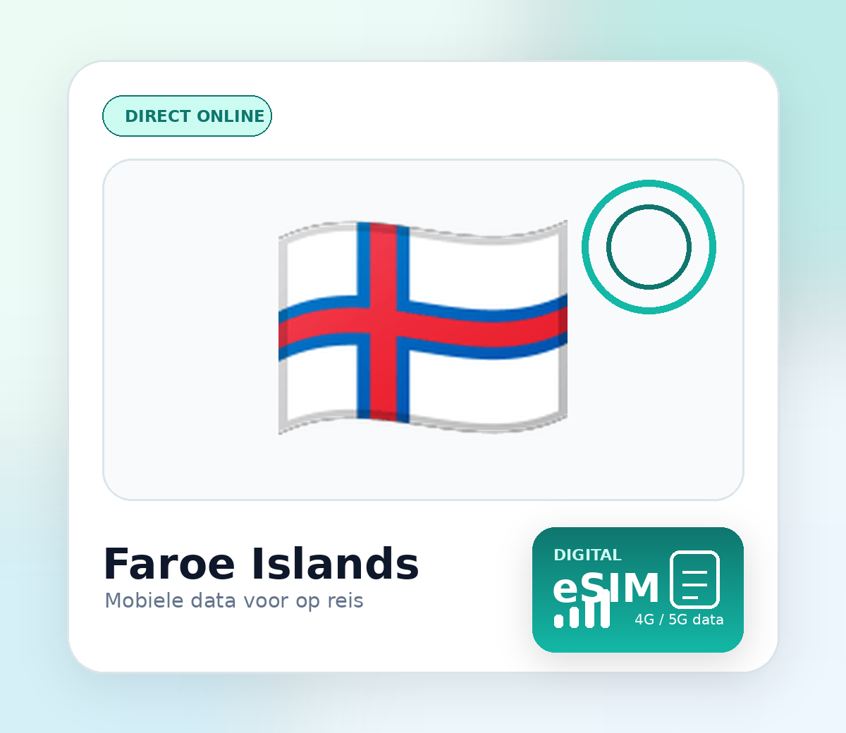 Faeröer eSIM – mobiel internet op reis