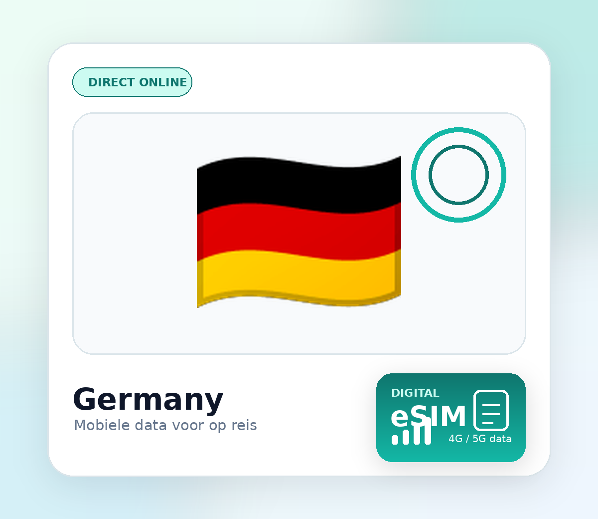 Duitsland eSIM – mobiel internet op reis