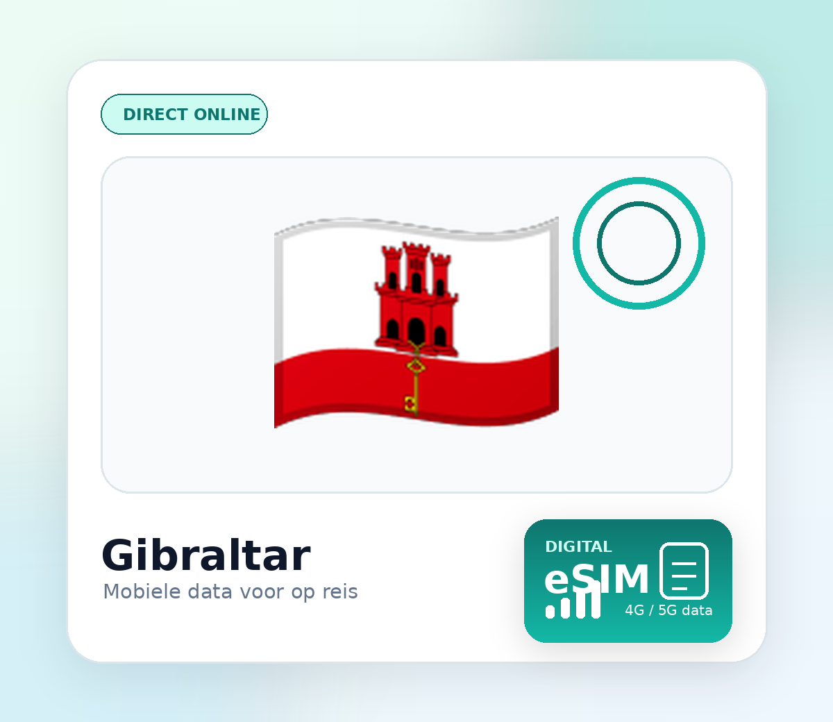 Gibraltar eSIM – mobiel internet op reis