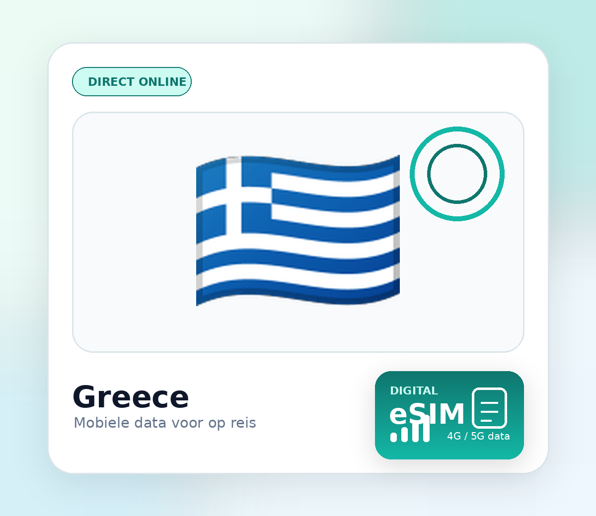 Griekenland eSIM – mobiel internet op reis