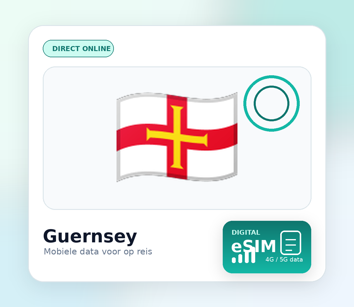 Guernsey eSIM – mobiel internet op reis