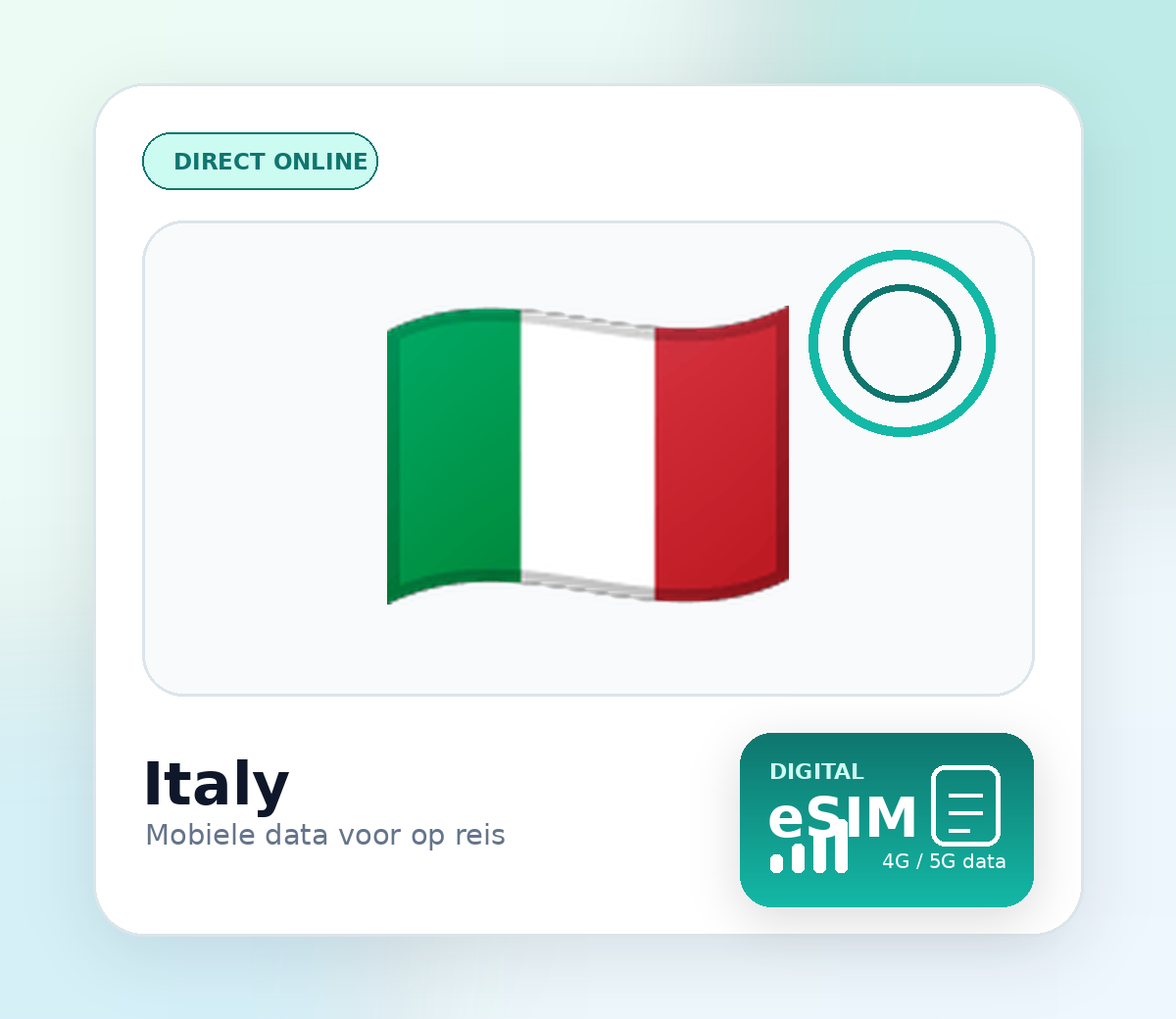 Italië eSIM – mobiel internet op reis