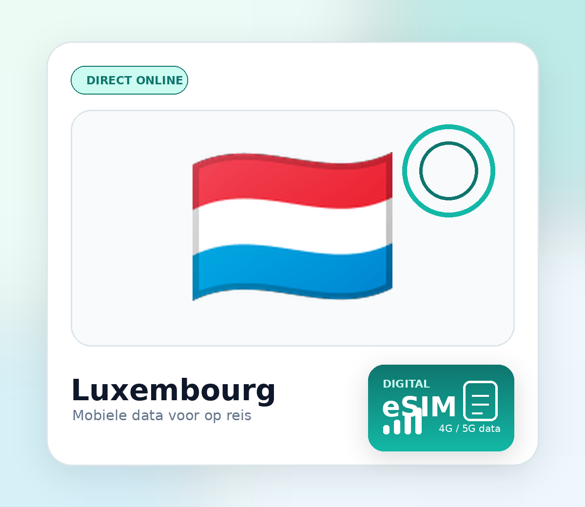 Luxemburg eSIM – mobiel internet op reis