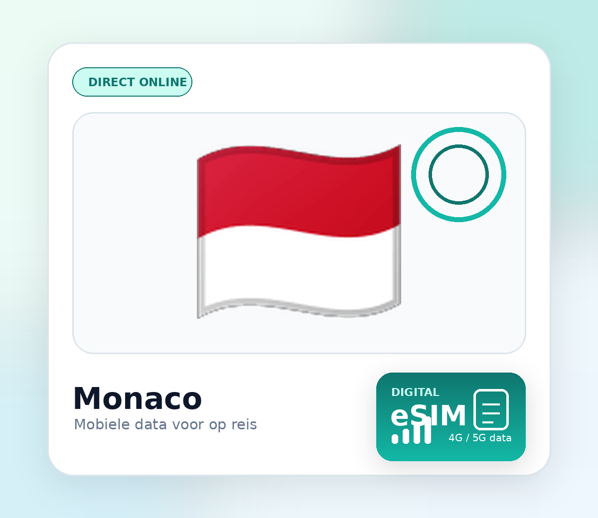Monaco eSIM – mobiel internet op reis