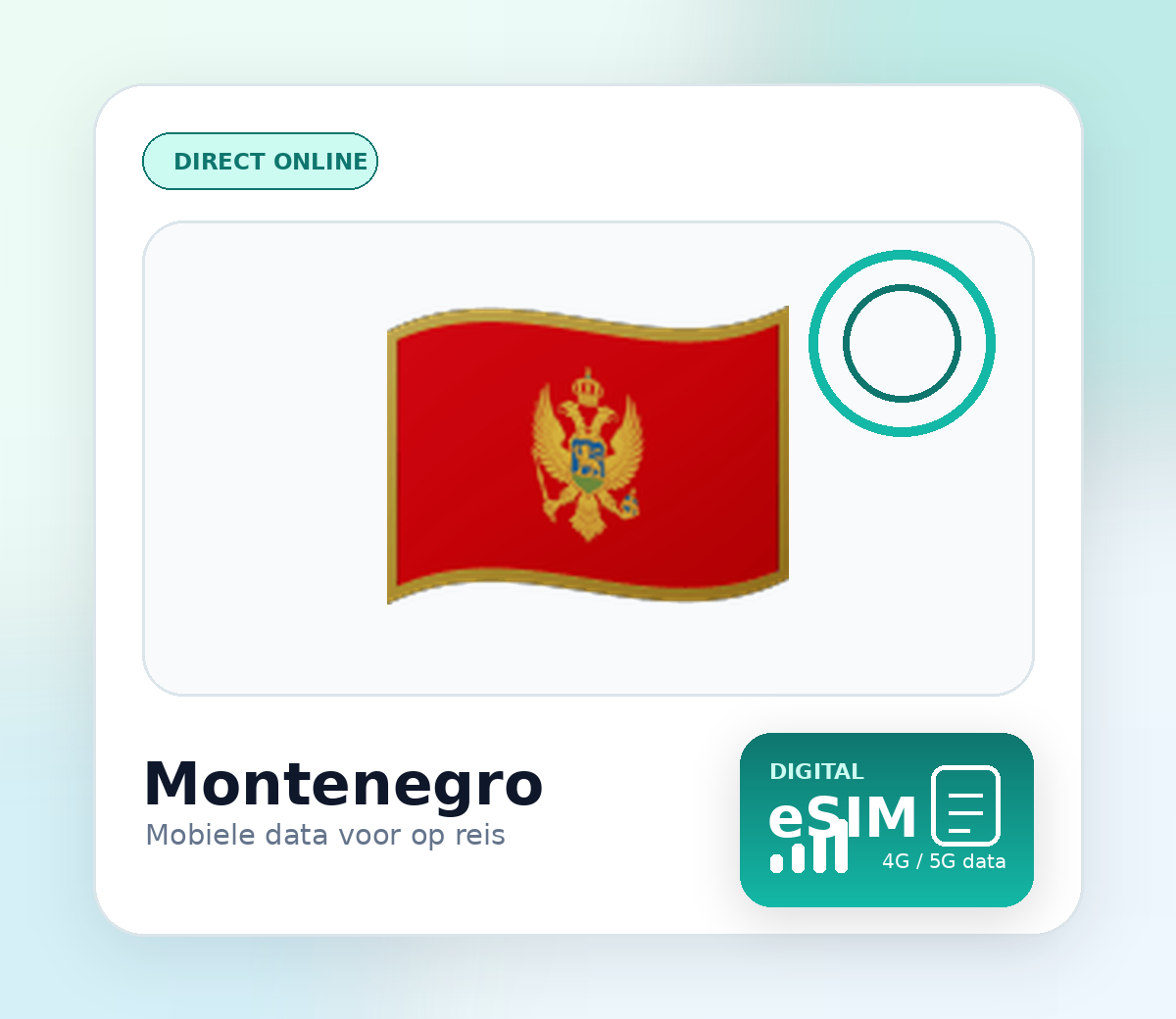 Montenegro eSIM – mobiel internet op reis