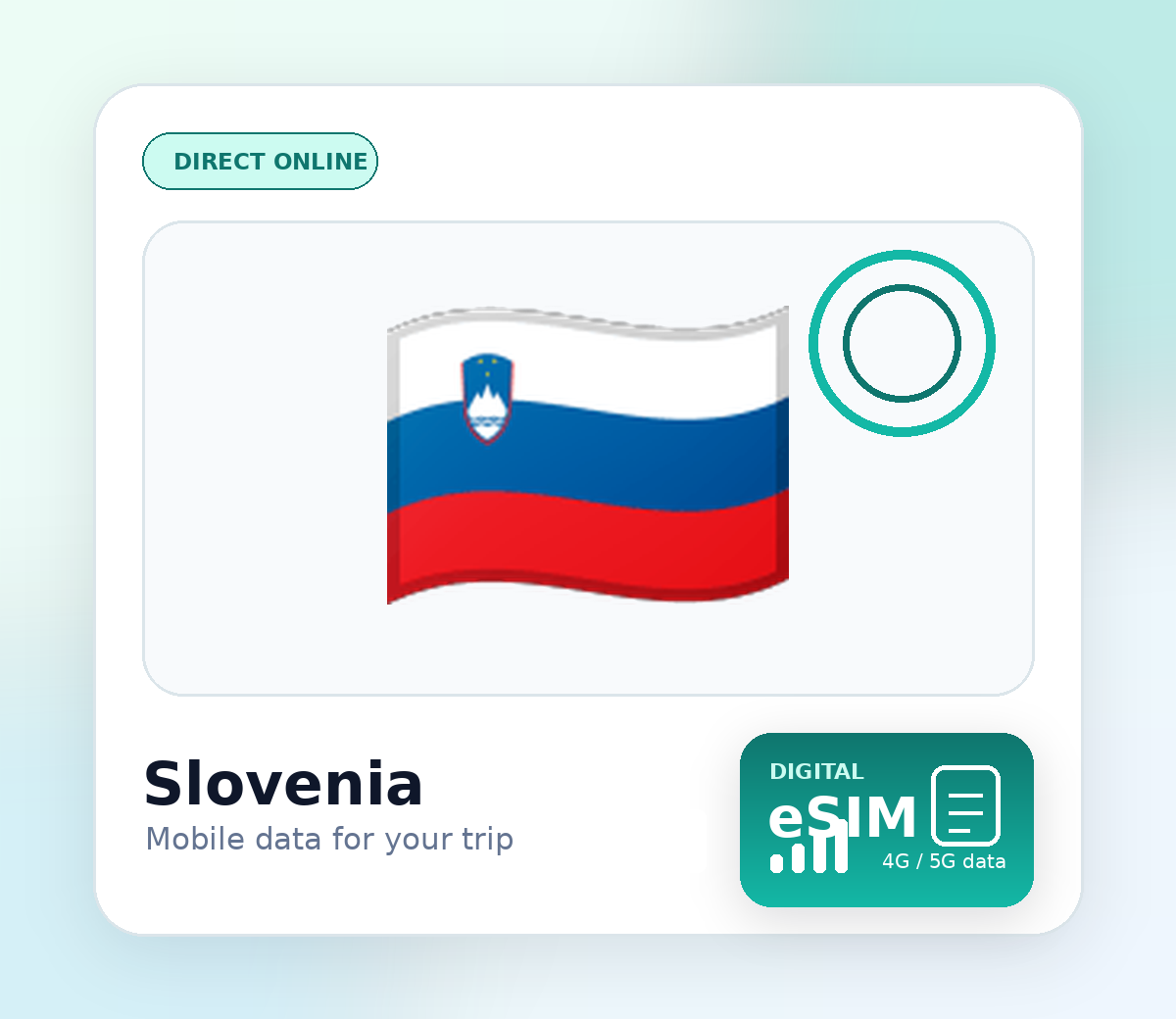 Slovenië eSIM – mobiel internet op reis