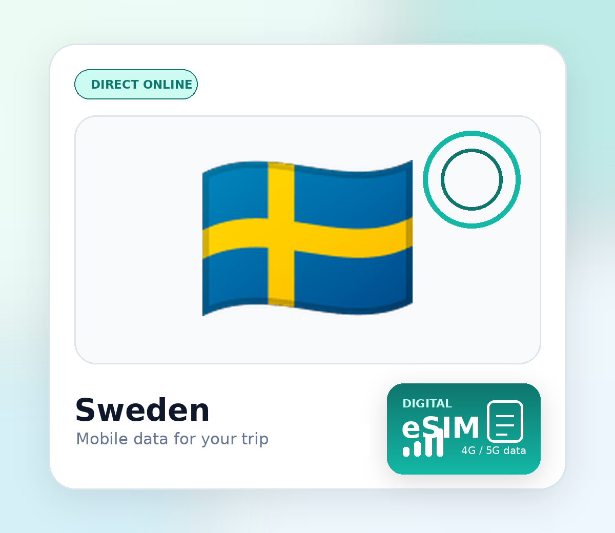 Sweden eSIM – mobile internet when travelling
